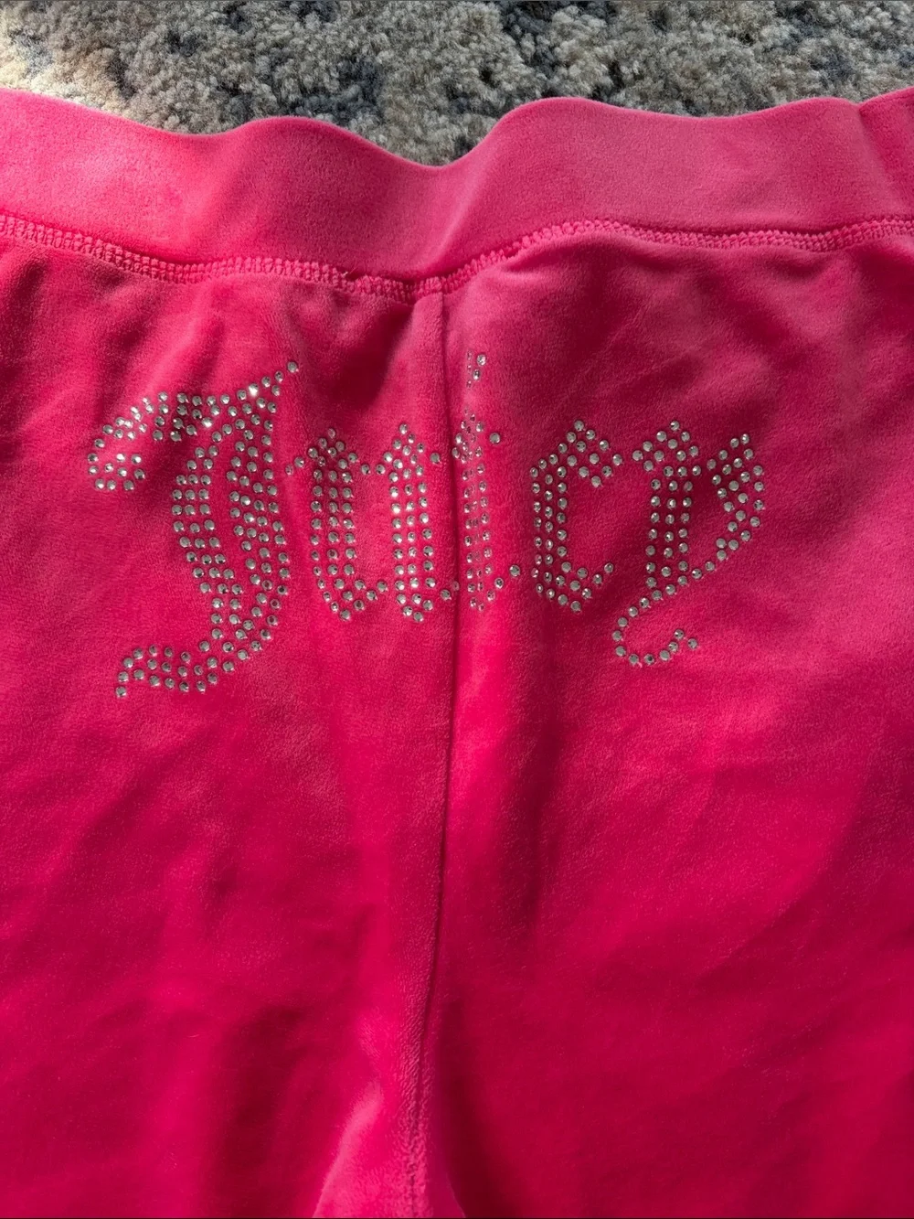Juicy Couture Hot Pink Plush Hooded Zip Jacket and pants set - Picture 4 of 4